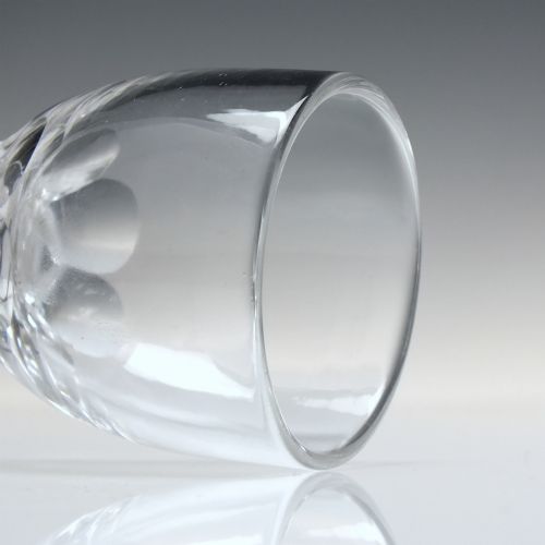 FACET CUT GEORGIAN FIRING GLASS C1780 - ADDITIONAL PHOTO 4