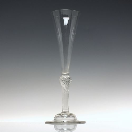 TALL VICTORIAN AIR TWIST CHAMPAGNE FLUTE C1900 - ADDITIONAL PHOTO 1