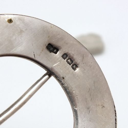 ANTIQUE SILVER CELTIC KILT PIN C1922 - ADDITIONAL PHOTO 3