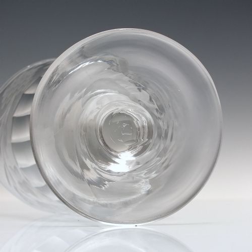 VICTORIAN ENGRAVED GLASS RUMMER C1880 - ADDITIONAL PHOTO 5