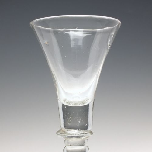 18TH CENTURY BALUSTROID WINE GLASS C1725 - ADDITIONAL PHOTO 2