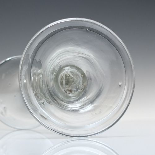 18TH CENTURY BALUSTROID WINE GLASS C1725 - ADDITIONAL PHOTO 4