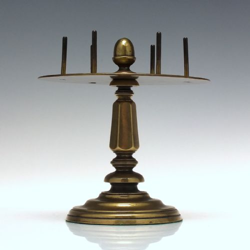RARE 19TH CENTURY BRASS COTTON BOBBIN HOLDER C1870 - ADDITIONAL PHOTO 1