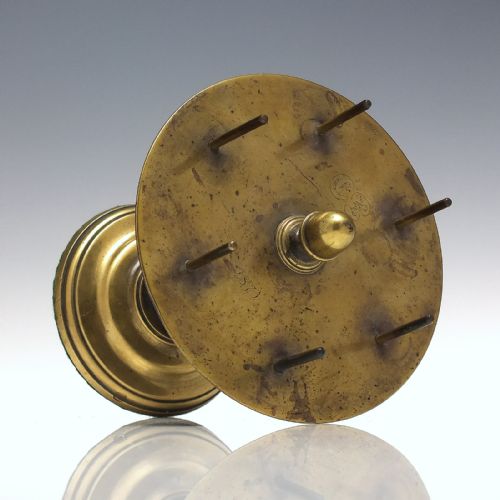 RARE 19TH CENTURY BRASS COTTON BOBBIN HOLDER C1870 - ADDITIONAL PHOTO 2