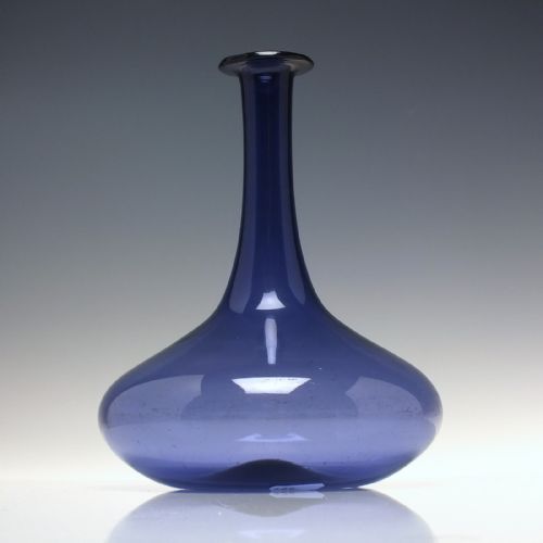 RARE GEORGIAN PURPLE AMETHYST GLASS MELL DECANTER C1830 - ADDITIONAL PHOTO 1