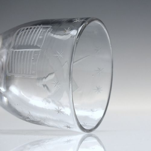 18TH CENTURY MASONIC ENGRAVED FIRING GLASS C1760 - ADDITIONAL PHOTO 6