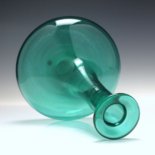 GEORGIAN GREEN GLASS MELL DECANTER C1830 - ADDITIONAL PHOTO 2