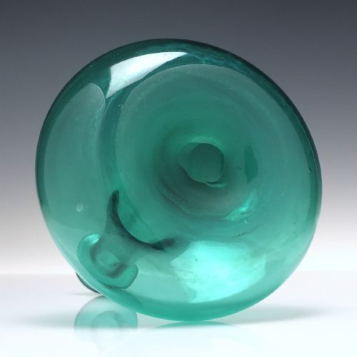 GEORGIAN GREEN GLASS MELL DECANTER C1830 - ADDITIONAL PHOTO 3