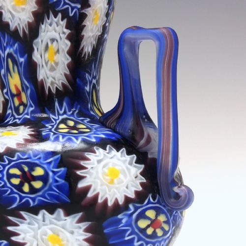 FRATELLI TOSO VENETIAN GLASS HANDLED VASE C1900 - ADDITIONAL PHOTO 4