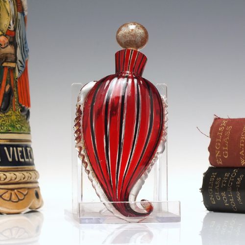 salviati murano glass perfume flask c187090 - CATEGORY: ANTIQUE GLASS - DATED 1850