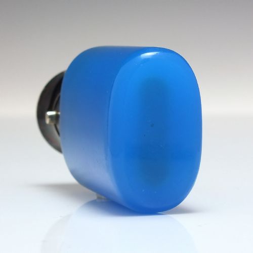 RARE VICTORIAN OPALINE BLUE GLASS PERFUME BOTTLE C1870 - ADDITIONAL PHOTO 4