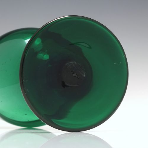 SIX BRISTOL GREEN WINE GLASSES C1800 - ADDITIONAL PHOTO 4
