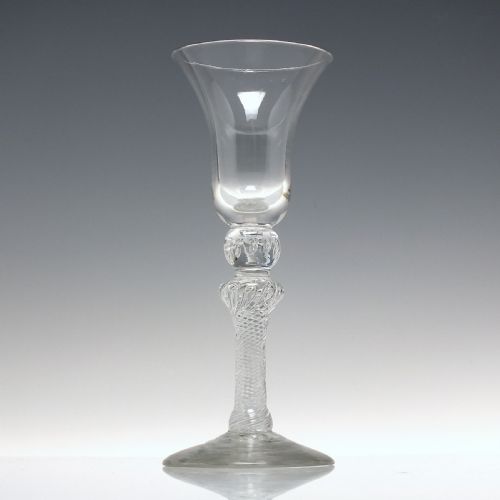 GEORGIAN 18TH CENTURY COMPOSITE WINE GLASS C1750 - ADDITIONAL PHOTO 1