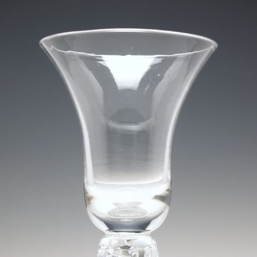 GEORGIAN 18TH CENTURY COMPOSITE WINE GLASS C1750 - ADDITIONAL PHOTO 3