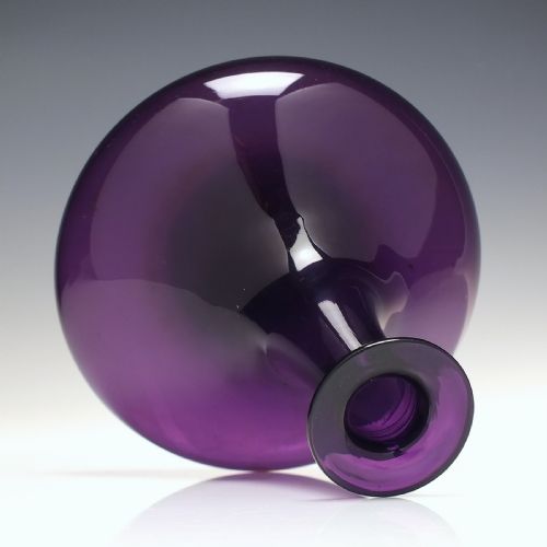 GEORGIAN AMETHYST GLASS MELL DECANTER C1830 - ADDITIONAL PHOTO 1