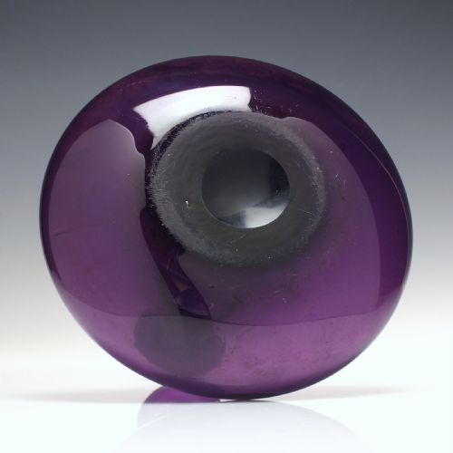 GEORGIAN AMETHYST GLASS MELL DECANTER C1830 - ADDITIONAL PHOTO 2