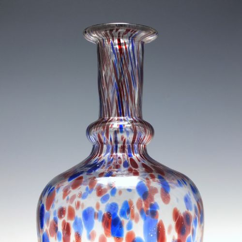 EXCEPTIONALLY RARE PAIR OF NAILSEA GLASS CARAFES C1860 - ADDITIONAL PHOTO 3