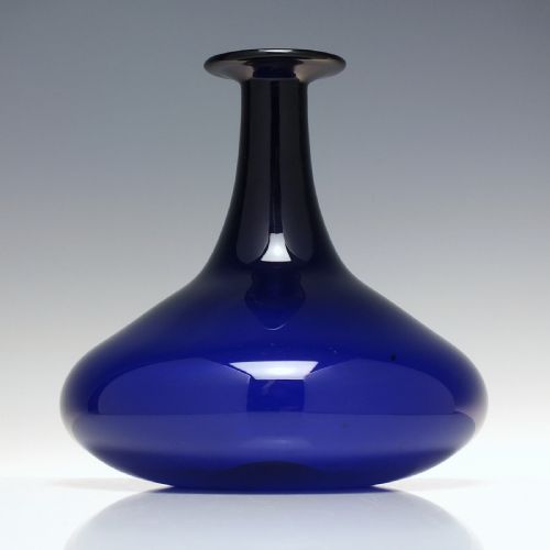 georgian blue glass mell decanter c1830 - CATEGORY: ANTIQUE GLASS - DATED 1850