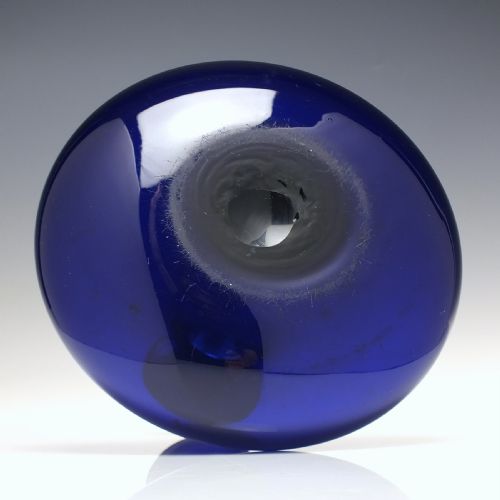 GEORGIAN BLUE GLASS MELL DECANTER C1830 - ADDITIONAL PHOTO 2