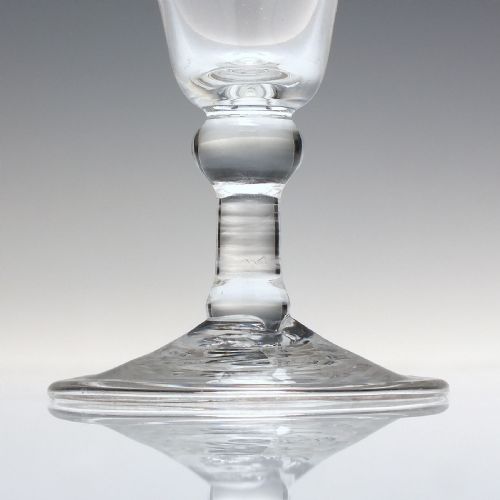 GEORGIAN BALUSTROID ALE GLASS C1780 - ADDITIONAL PHOTO 1