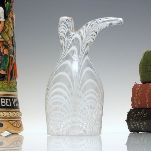 rare victorian nailsea 'boot' stirrup wine glass c1840 - CATEGORY: ANTIQUE GLASS - DATED 1850