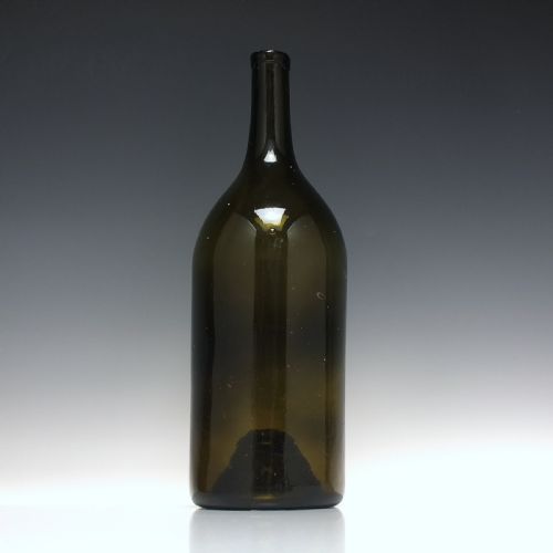 large 18th century green glass wine bottle c176080 - CATEGORY: ANTIQUE GLASS - DATED 1750
