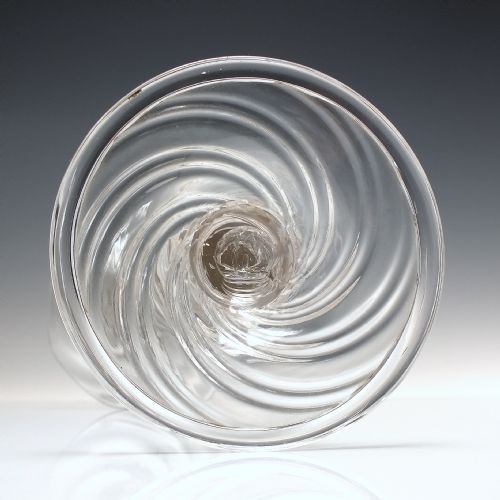TALL ART NOUVEAU GLASS CANDLE STICK C1900 - ADDITIONAL PHOTO 3