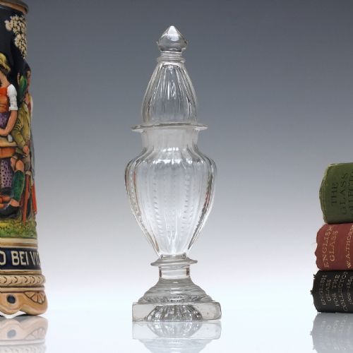 rare george iii glass dry mustard cruet c1800 - CATEGORY: ANTIQUE GLASS - DATED 1800