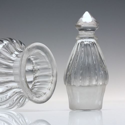 RARE GEORGE III GLASS DRY MUSTARD CRUET C1800 - ADDITIONAL PHOTO 2