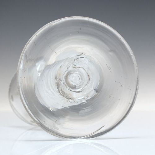 'IRISH' ENGRAVED OPAQUE TWIST WINE GLASS C1760 - ADDITIONAL PHOTO 5