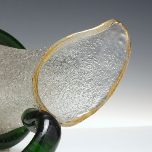 BOHEMIAN HARROCH CRACKLE GLASS SERPENT JUG C1860 - ADDITIONAL PHOTO 3