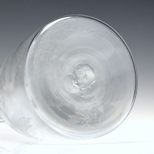 18TH CENTURY ENGRAVED JACOBITE SYMPATHY GLASS DECANTER C1780 - ADDITIONAL PHOTO 8