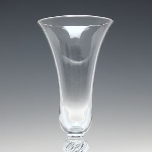 18TH CENTURY DOUBLE KNOP AIR TWIST ALE OR CHAMPAGNE GLASS C1750 - ADDITIONAL PHOTO 3