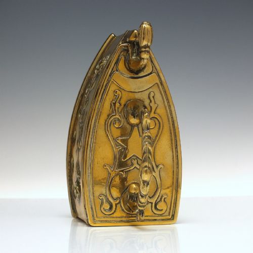 VICTORIAN BRASS COAL IRON C1870 - ADDITIONAL PHOTO 2