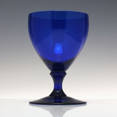 SIX EDWARDIAN BRISTOL BLUE GLASS RUMMERS C1910 - ADDITIONAL PHOTO 2