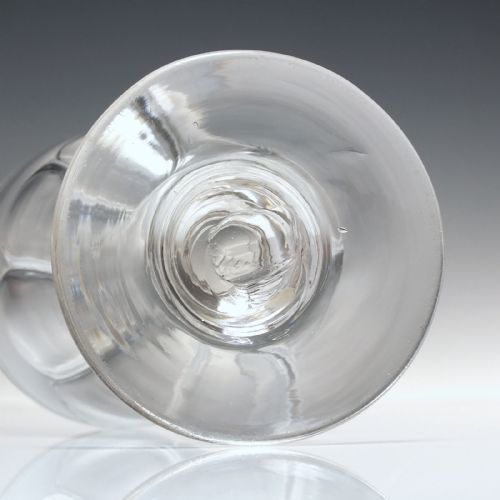 ANTIQUE VICTORIAN GLASS RUMMER C1850 - ADDITIONAL PHOTO 4