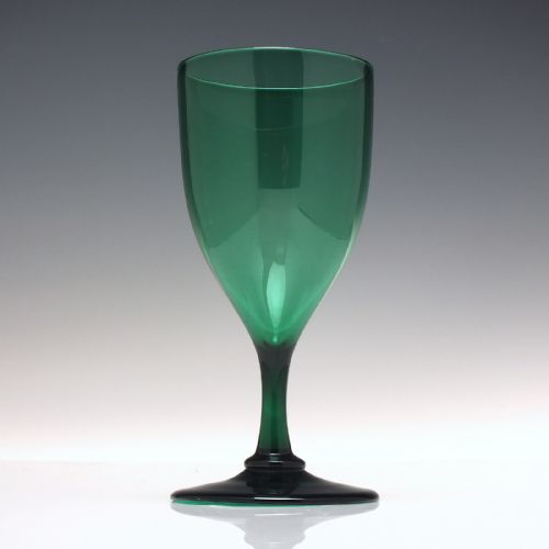 TWELVE 19TH CENTURY GREEN WINE GLASSES C1850 - ADDITIONAL PHOTO 5