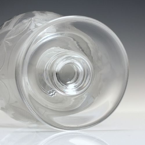 MASONIC ENGRAVED VICTORIAN GLASS RUMMER C1840 - ADDITIONAL PHOTO 7