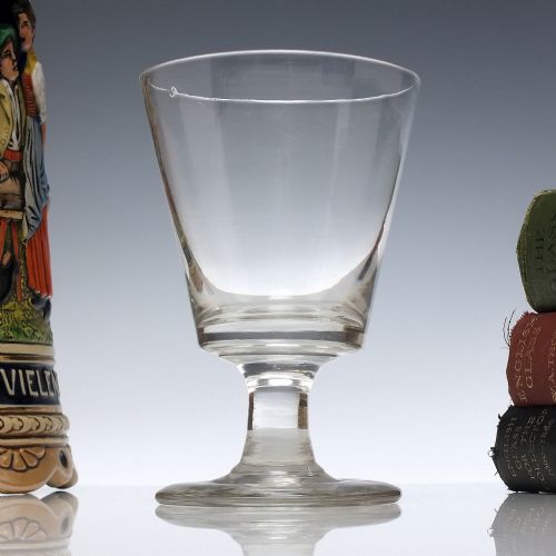 19TH CENTURY BUCKET BOWL GEORGIAN GLASS RUMMER C1840 - ADDITIONAL PHOTO 1