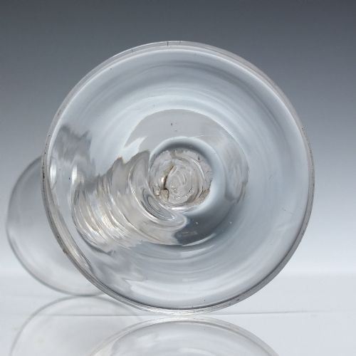 RARE GEORGIAN TRIPLE MIXED TWIST WINE GLASS C1760 - ADDITIONAL PHOTO 4