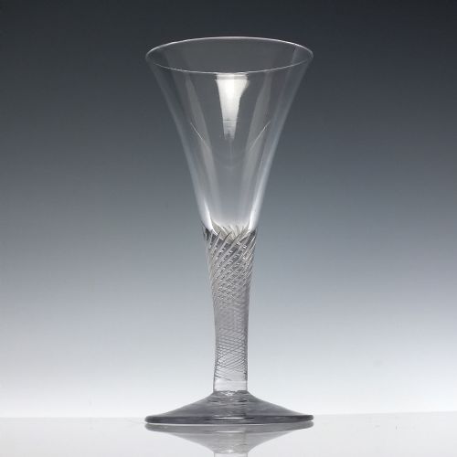 GEORGIAN MULTI SPIRAL AIR TWIST WINE GLASS C1750 - ADDITIONAL PHOTO 1