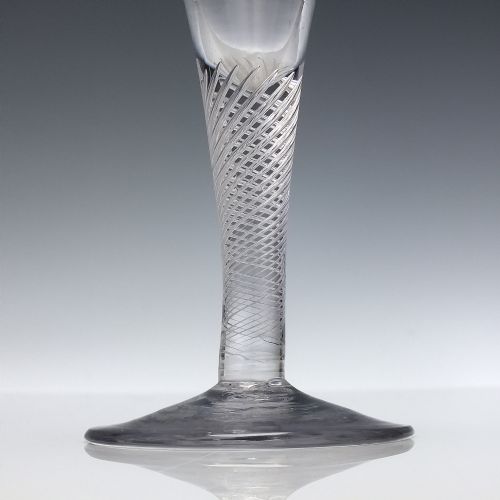 GEORGIAN MULTI SPIRAL AIR TWIST WINE GLASS C1750 - ADDITIONAL PHOTO 2