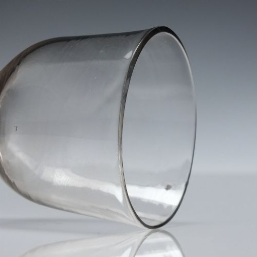 18TH CENTURY GEORGIAN PLAIN STEM WINE GLASS C1740 - ADDITIONAL PHOTO 4