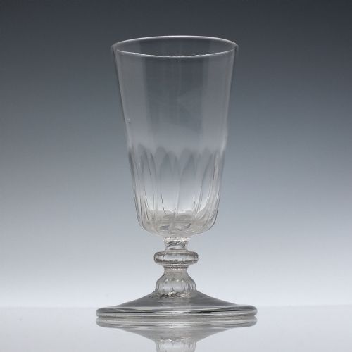 GEORGIAN ALE GLASS WITH FOLDED FOOT C1780 - ADDITIONAL PHOTO 1