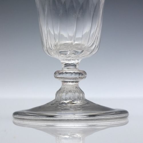 GEORGIAN ALE GLASS WITH FOLDED FOOT C1780 - ADDITIONAL PHOTO 3