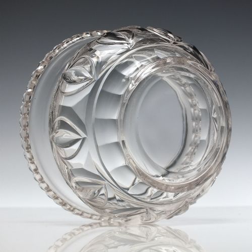 GEORGIAN CUT GLASS BUTTER DISH C1820 - ADDITIONAL PHOTO 3