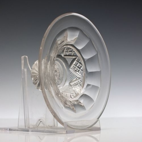 GEORGIAN CUT GLASS BUTTER DISH C1820 - ADDITIONAL PHOTO 5