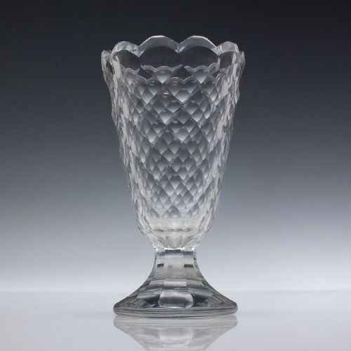 PAIR 18TH CENTURY FACET CUT JELLY GLASSES C1790 - ADDITIONAL PHOTO 1