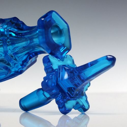19TH CENTURY BOHEMIAN BLUE PERFUME BOTTLE C1850 - ADDITIONAL PHOTO 3