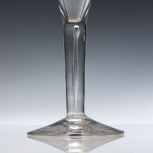 FOUR 19TH CENTURY PLAIN STEM WINE GLASSES C1880 - ADDITIONAL PHOTO 4